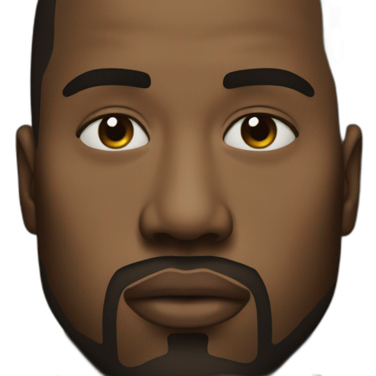 Kanye West face emoji