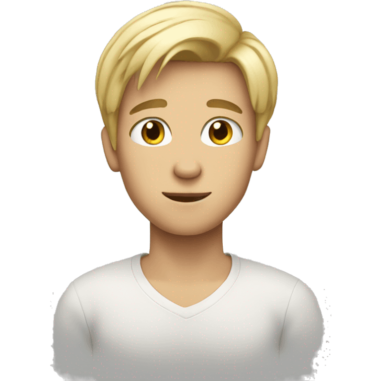 blonde brunette boy  emoji