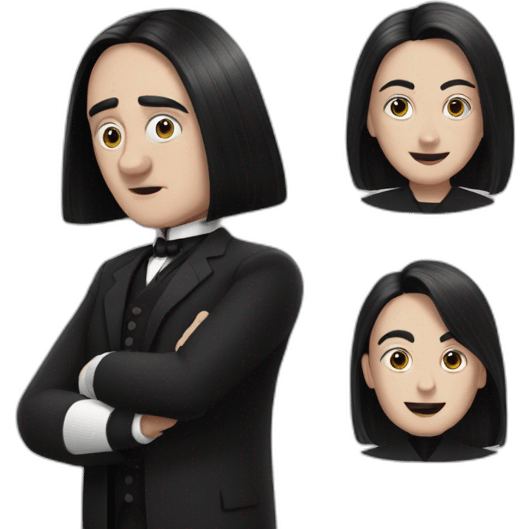 Mercredi addams emoji