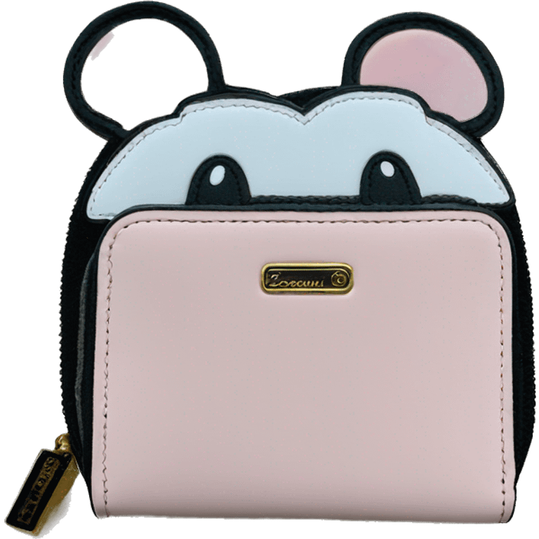 Loungefly light pink with Mouse Ears Wallet emoji