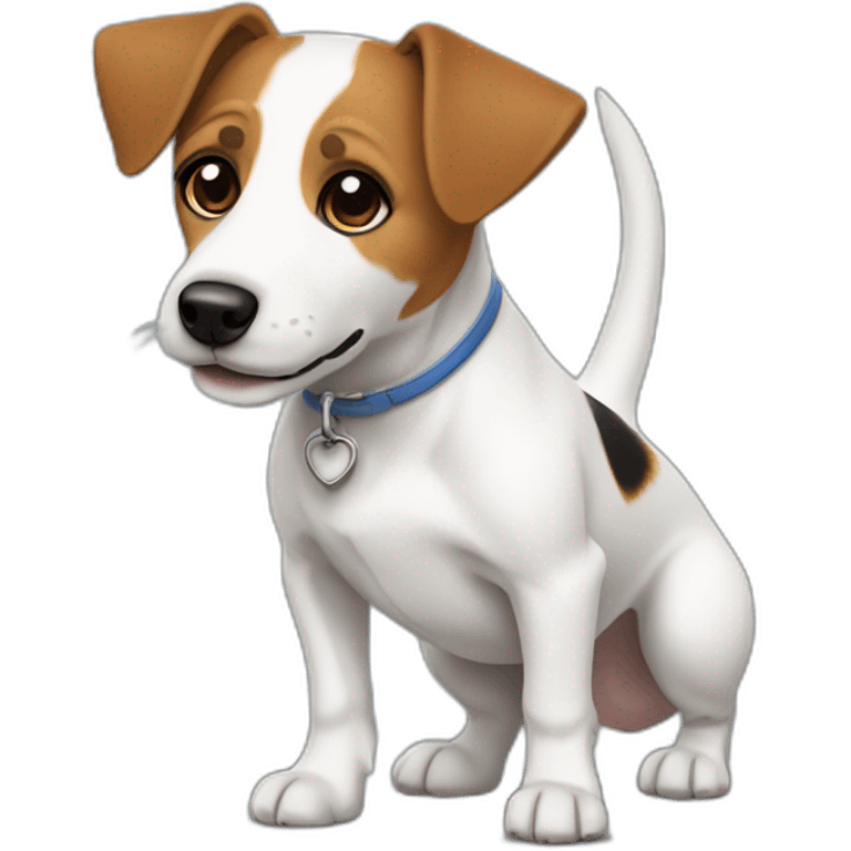 dog Jack Russell Terrier full body emoji