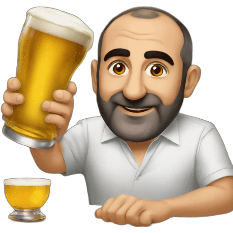 nikol pashinyan and beer emoji