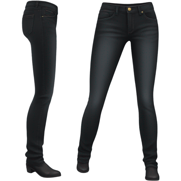 Women’s black jeans emoji