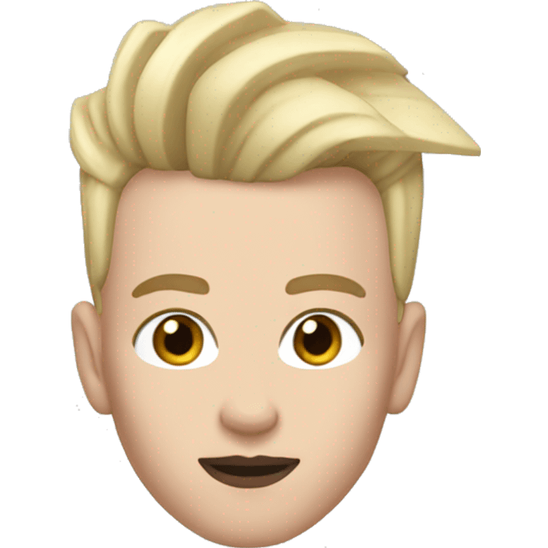 james Charles with blond hair emoji