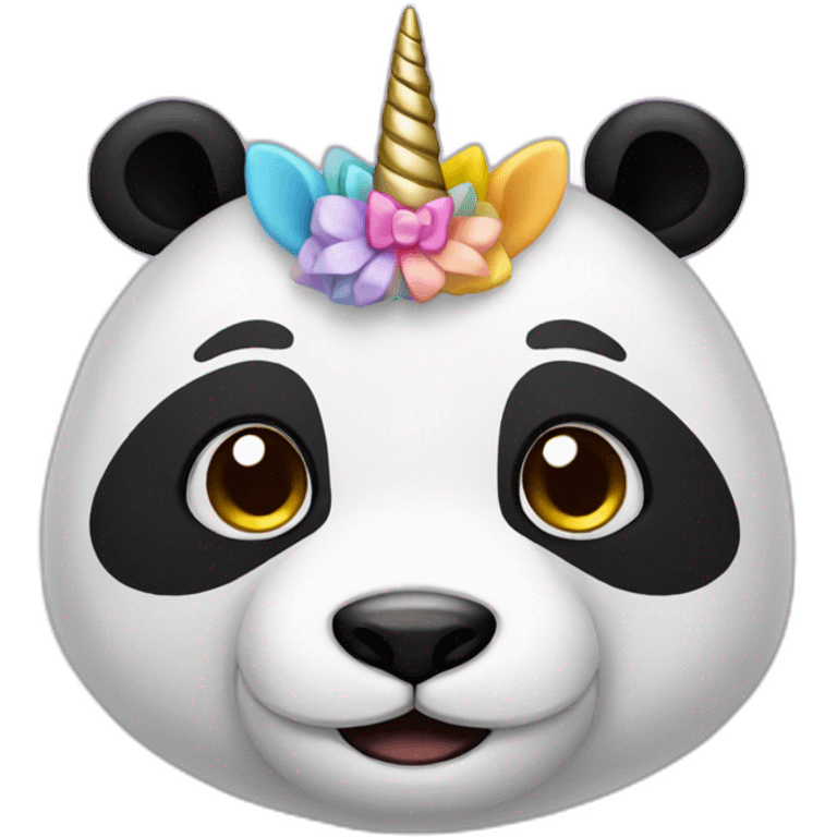 panda and unicorn emoji