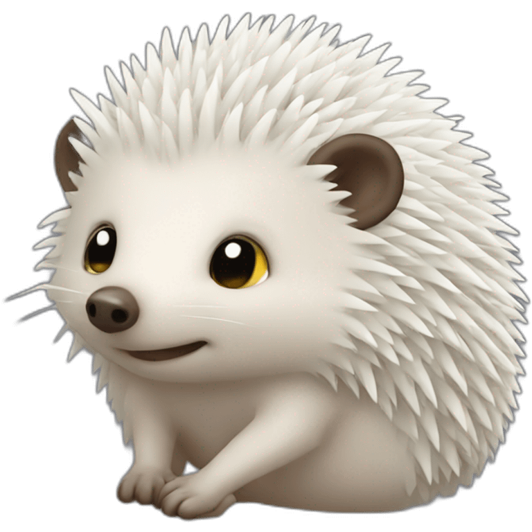 Moon hedgehog emoji