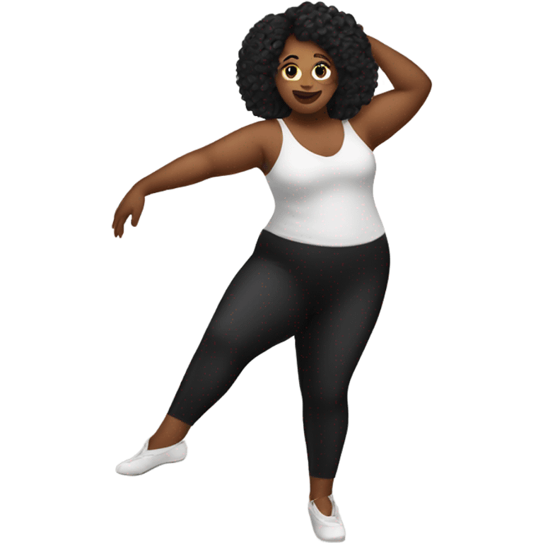 Plus sized dancer emoji