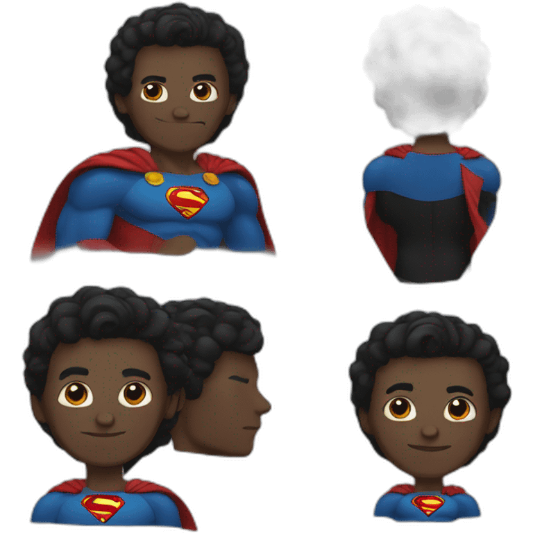 black superman emoji