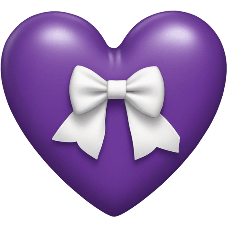 purple Heart with white bow emoji