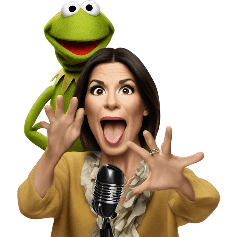 Muppets song with Sandra Bullock singing  emoji