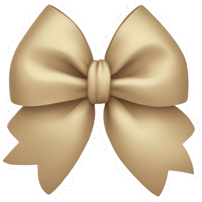 Beige bow emoji