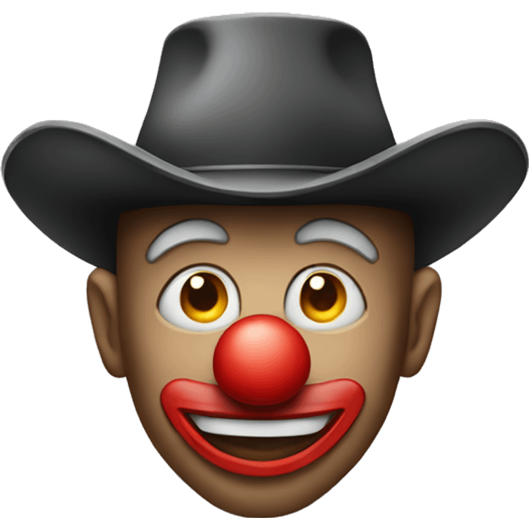 clown face with cowboy hat emoji