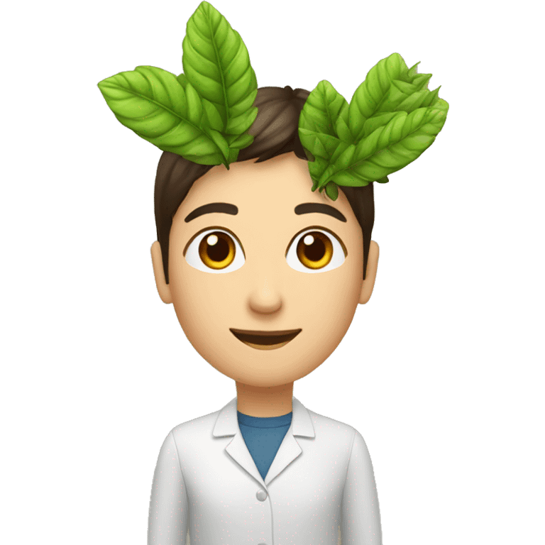 plant bioinformatician brunette emoji