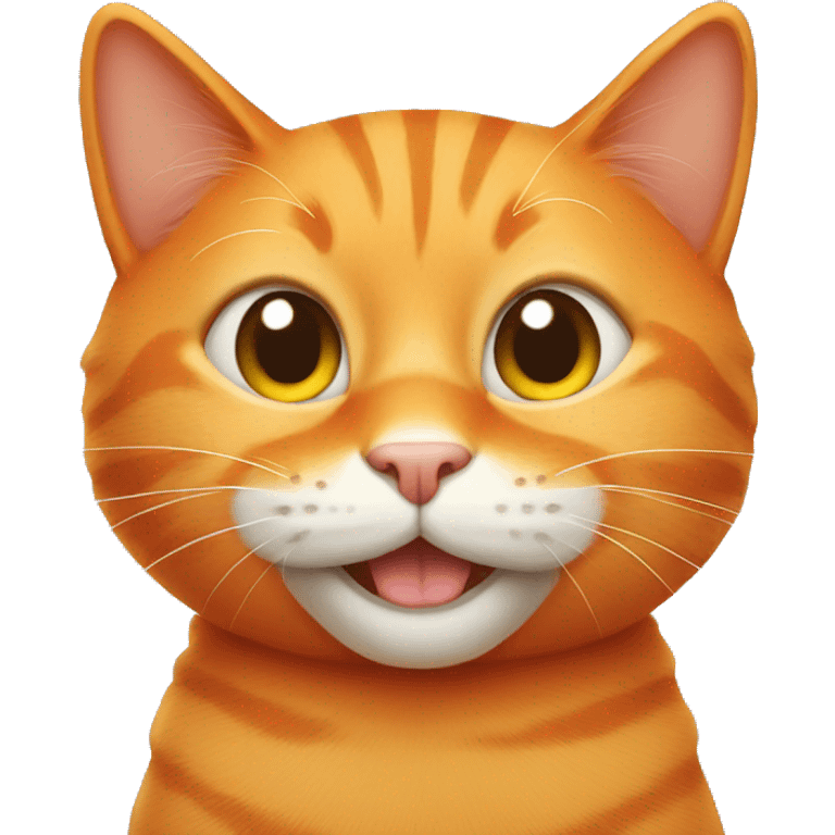 orange cat smiling emoji