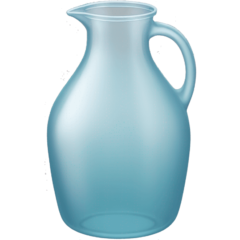 transparent plastic jug no handle emoji