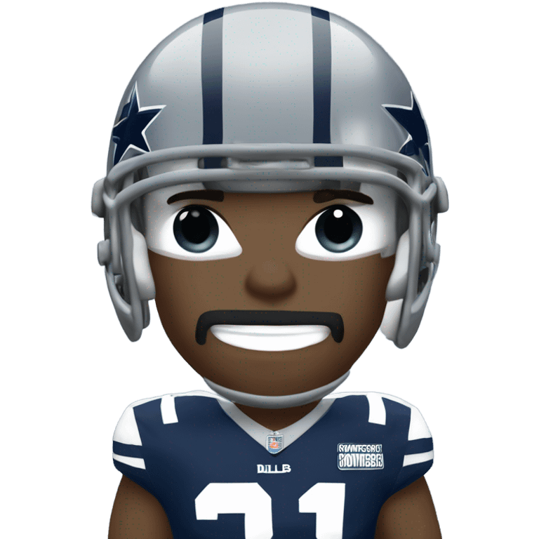 Dallas cowboy football player emoji