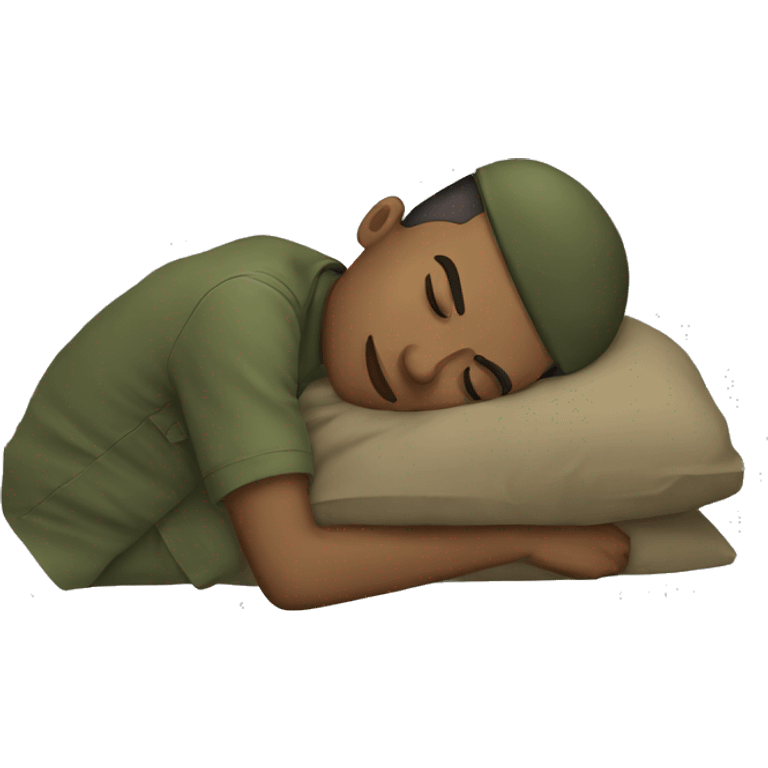 military person sleeping emoji