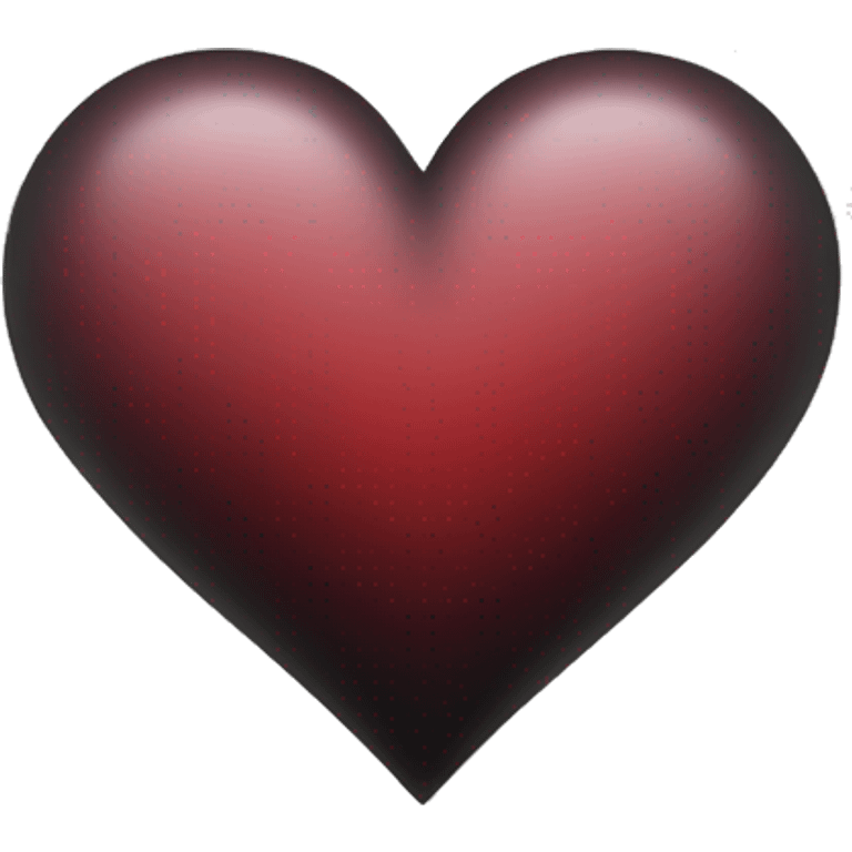 create a heart emoji with black border and center transparent emoji