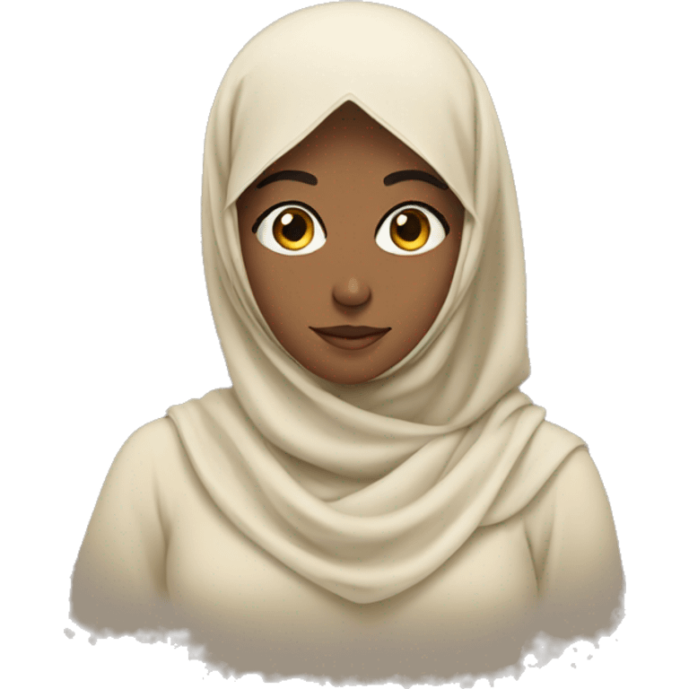 Pyramid with a girl in hijab emoji