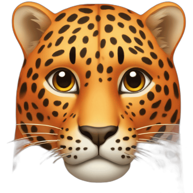 orange leopard emoji