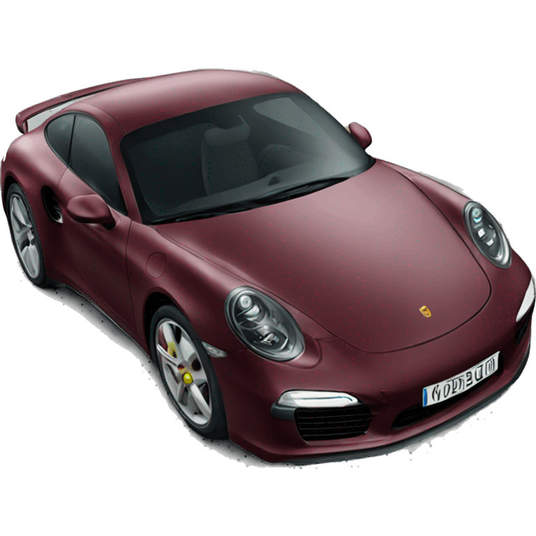 Burgundy porche  emoji