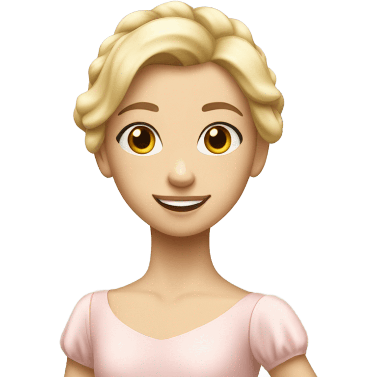 ballerina blonde girl emoji