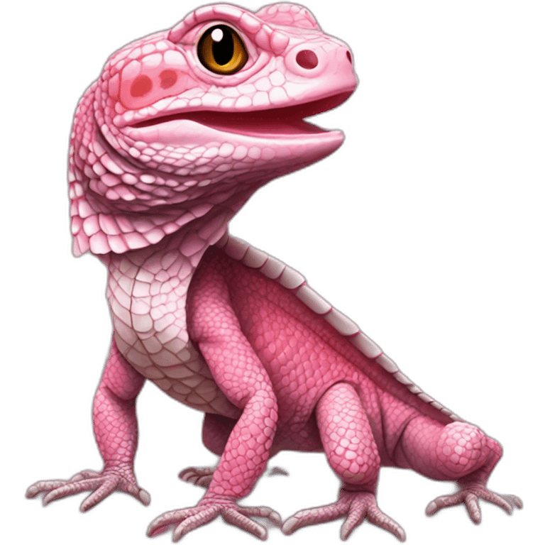 tegu lizard pink emoji