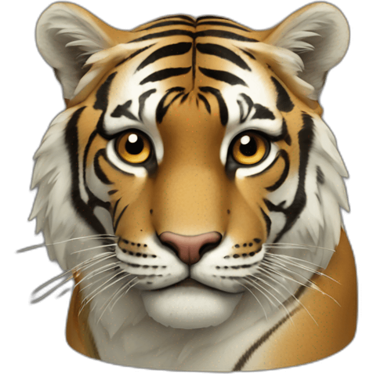 Félindra tete de tigre emoji