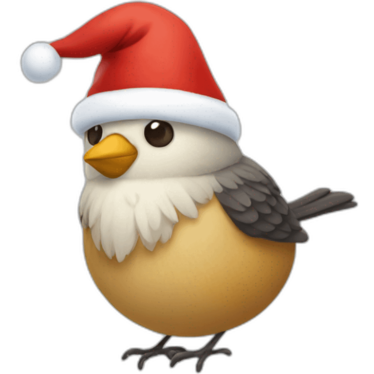 bird santa emoji