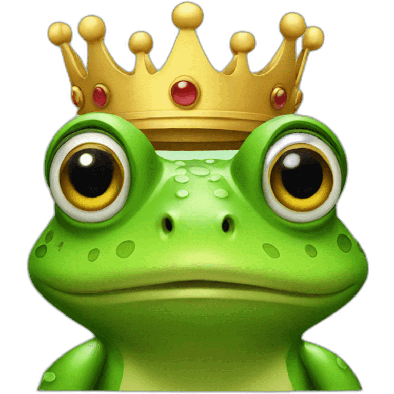 king frog emoji