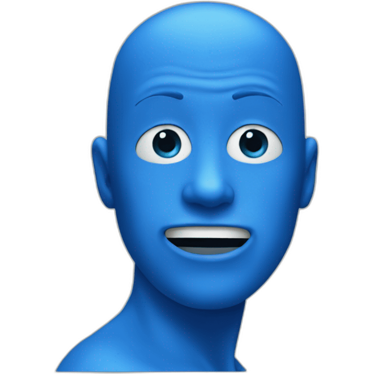 Blue man emoji