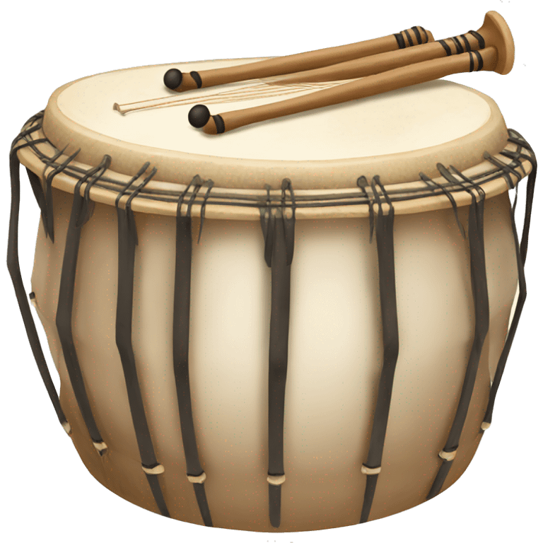 Two Tabla instrument emoji