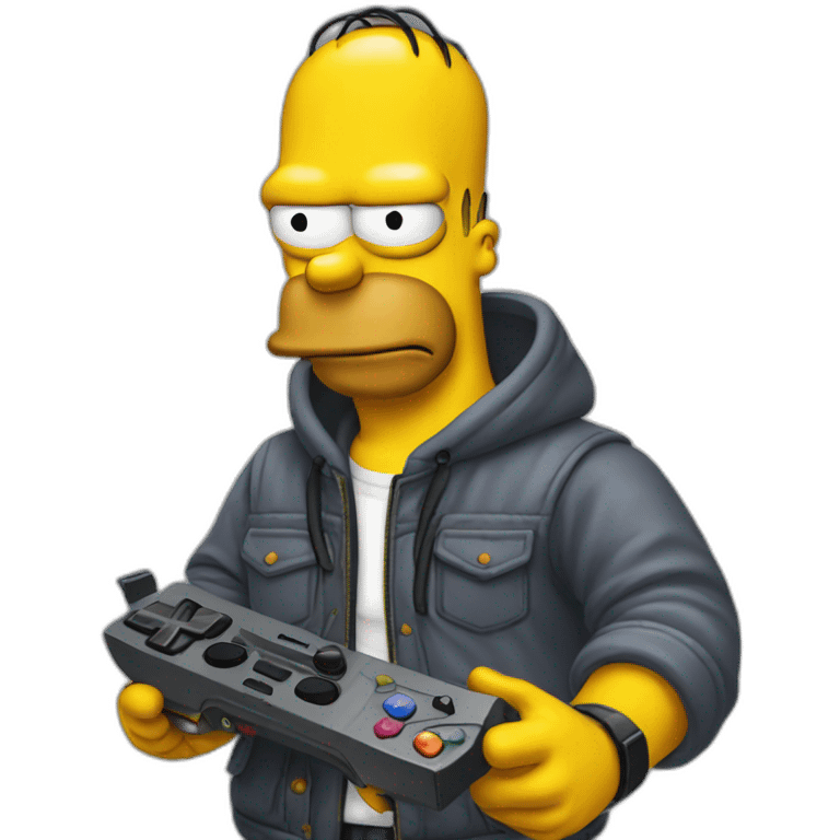 gamer simpson emoji