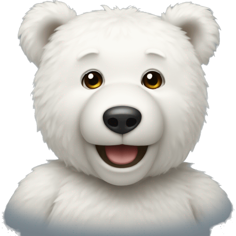 white teddy bear emoji