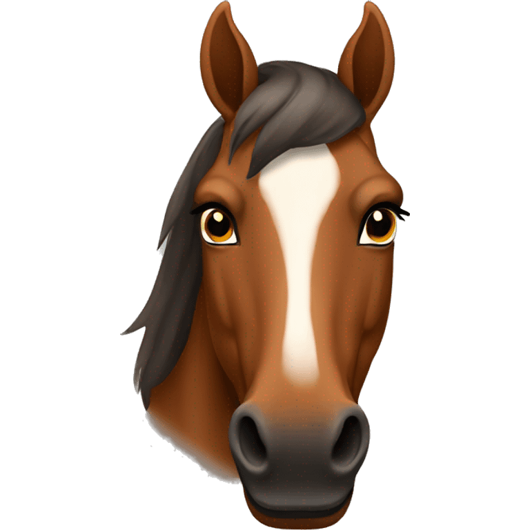 Brown horse From the front emoji