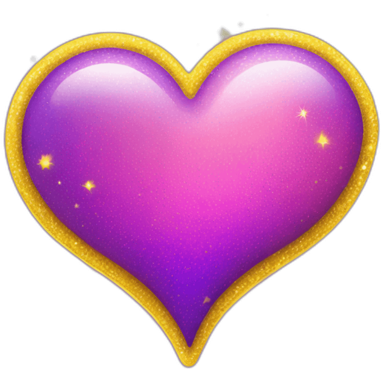 pink-and-purple-heart-with-yellow-sparkles emoji