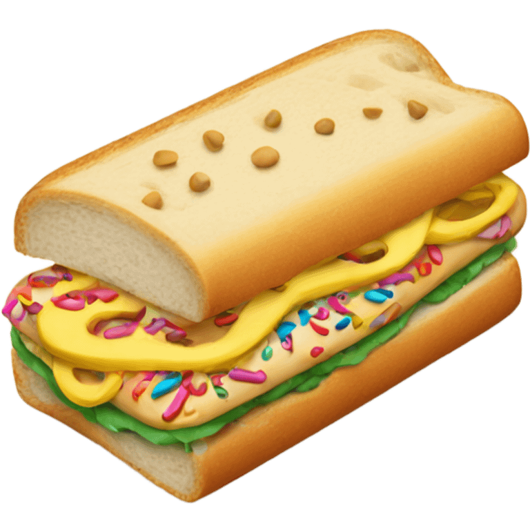 sandwich with sprinkles emoji