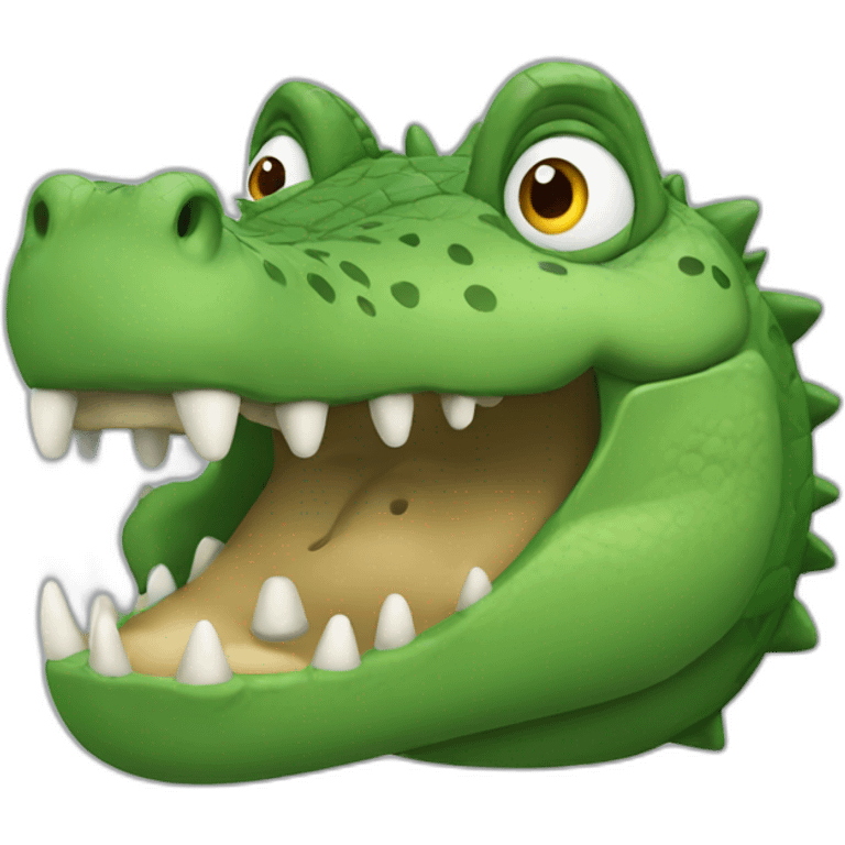 Crocodile qui fume emoji