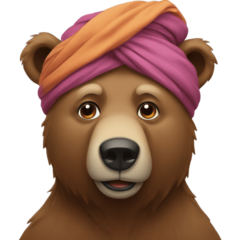 bear in turban emoji