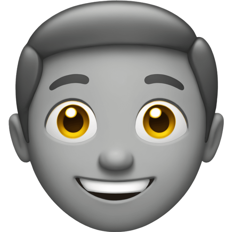 one-tone cartoon happy face emoji