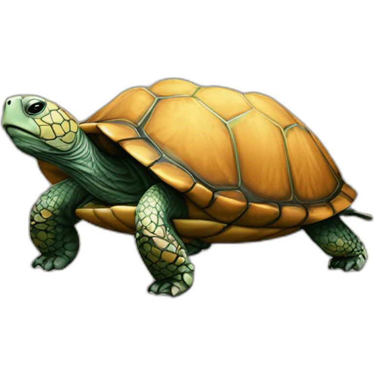 Tortue sur un cailloux  emoji