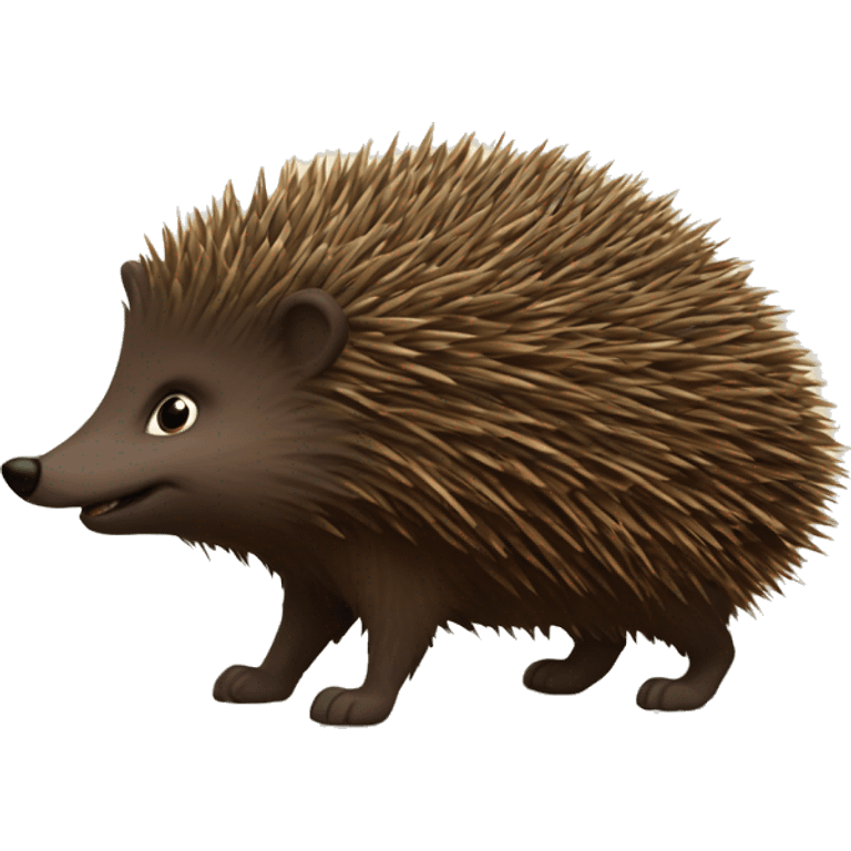 The Knarl was a magical beast that greatly resembled a real hedgehog in its physical appearance,. its dark brown  emoji