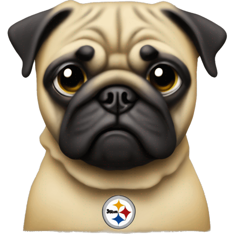 Pittsburgh Steelers pug emoji