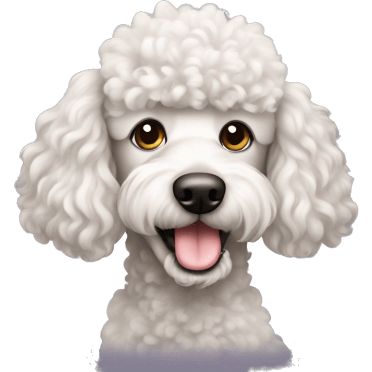 Poodle mix dog emoji