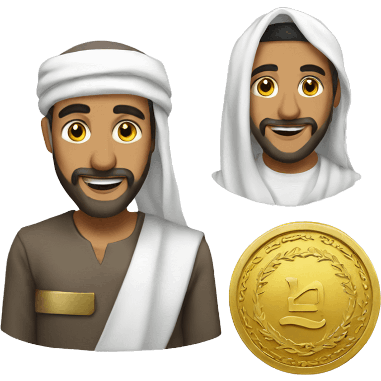 sheikh gold coin emoji