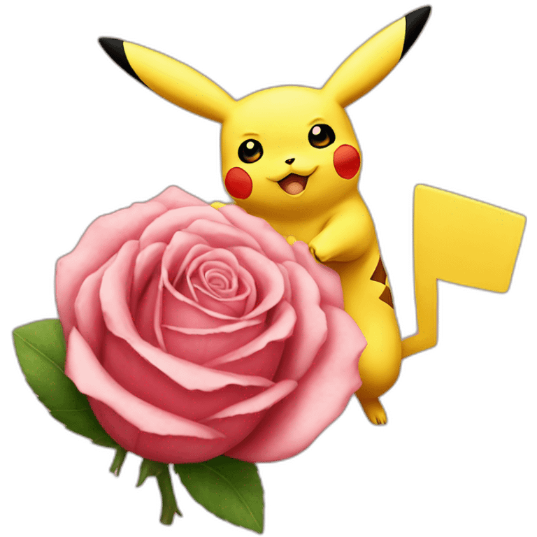 pikachu rose emoji