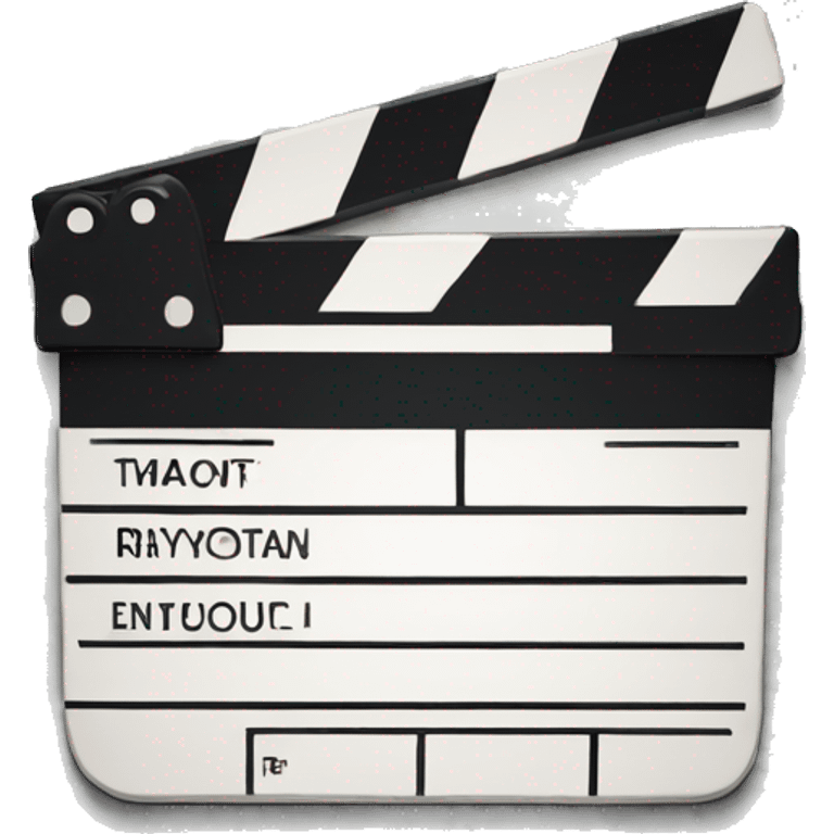 clapperboard emoji