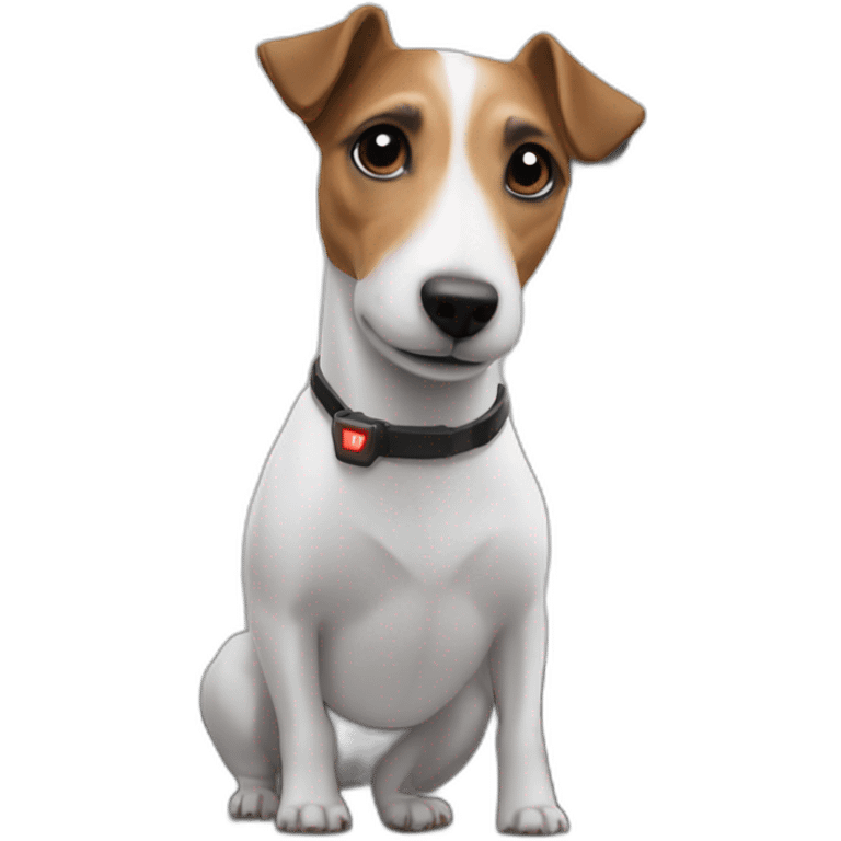 jack russell tesla model x emoji