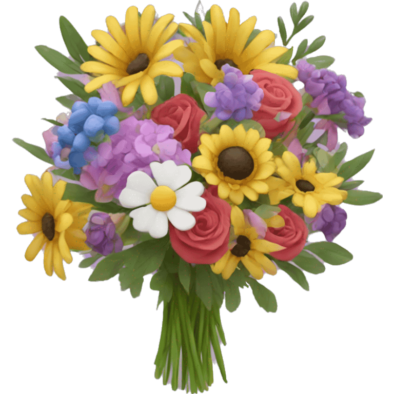 Mixed flower bouquet  emoji