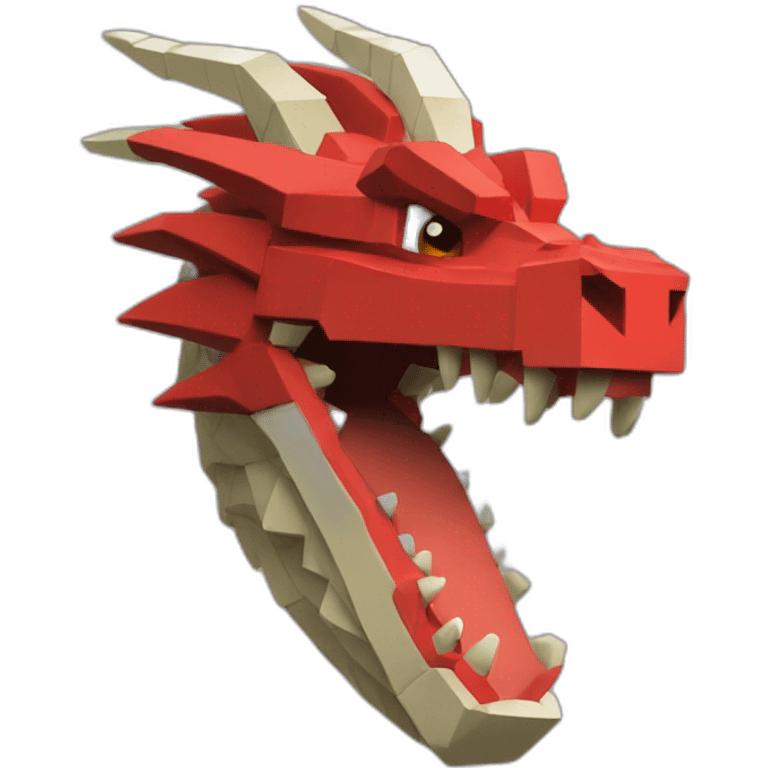 head crania lRed dragon Minecraft delegate emoji